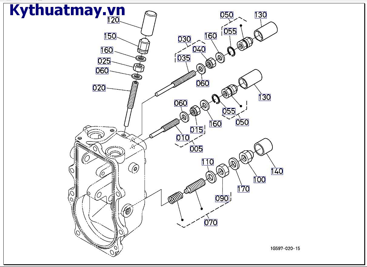 Bu lông điều chỉnh bộ điều tốc ( mới) >= 2GY0001